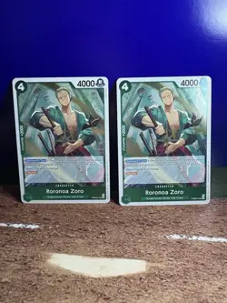 (2) x One Piece Roronoa Zoro PRB02-006 The Best Volume 2 Foil Card English - Image 1
