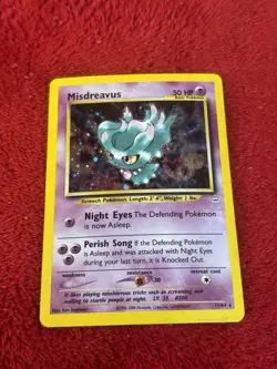 Misdreavus 11/64 Neo Revelation Holo Wotc Pokemon Card Vintage Played - Image 1
