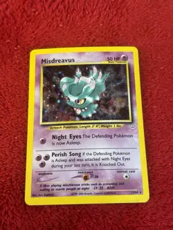 Misdreavus 11/64 Neo Revelation Holo Wotc Pokemon Card Vintage Played - Image 5