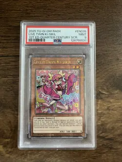 Yu-Gi-Oh! TCG LiveTwin Ki-sikil Quarter Century Secret Rare Card RA04-EN035 - Image 1
