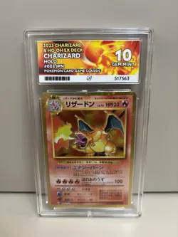 ACE 10 Charizard 003/032 Pokemon Card CLL Japanese Classic Collection Graded - Image 1