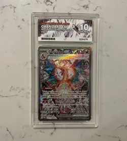 ACE 10 Pokemon Obsidian Flames Charizard EX Card 223/197 SIR GEM MINT - Image 1