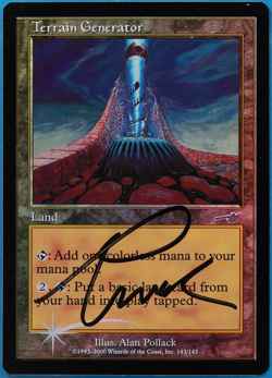 Terrain Generator FOIL Nemesis NM Land Uncommon SIGNED CARD (505185) ABUGames - Image 1