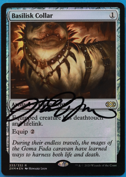 Basilisk Collar FOIL Double Masters NM Rare SIGNED CARD (505183) ABUGames - Image 1