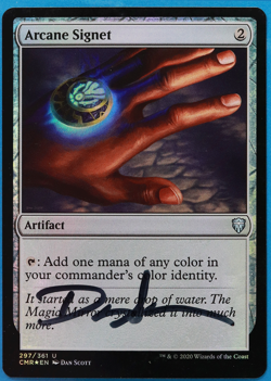 Arcane Signet FOIL Commander Legends NM Uncommon SIGNED CARD (505178) ABUGames - Image 1