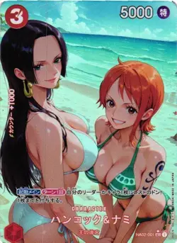 BOA AND NAMI ONE PIECE Holographic Custom Art Goddess Story Collectible Card - Image 1