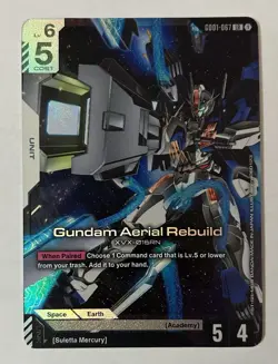 Gundam Card Game GD01-067 Gundam Aerial Rebuild LR - Image 1