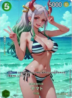 YAMATO ONE PIECE Holographic Custom Art Goddess Story Collectible Card - Image 1