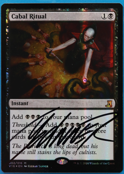 Cabal Ritual FOIL From the Vault: Lore NM SIGNED CARD (505175) ABUGames - Image 1