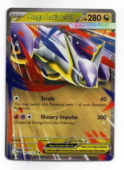 Mega Latios ex 100/132 Mega Evolutions Pokemon Card TCG NM - Image 1