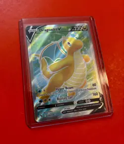 Pokemon Go Dragonite V Full Art Ultra Rare Card 076/078 2022 Holo Mint Condition - Image 4