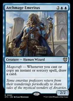 1x Archmage Emeritus NM-Mint, English Commander: Outlaws of Thunder Junction MTG - Image 1