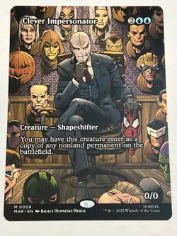 Clever Impersonator 8 MTG Marvel Universe 2025 Near Mint Non Foil Mythic Rare - Image 4