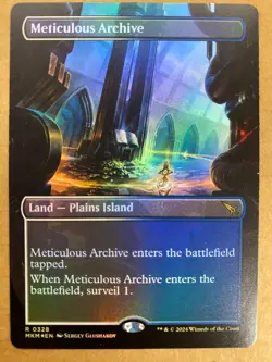 MTG 1x FOIL BORDERLESS Meticulous Archive 328 Murders at Karlov Magic x1 NM - Image 1