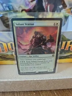 Valiant Veteran 038/281 MTG Magic - Dominaria United - Foil Rare - NM - Image 2
