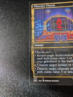 Obscura Charm Foil Miscut Misprint Showcase Streets of New Capenna SNC MTG Magic - Image 2