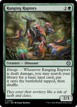 NM Ranging Raptors, MTG, LCI Commander, Magic the Gathering, 249 - Image 1