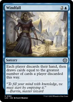 NM Windfall, MTG, LCI Commander, Magic the Gathering, 180 - Image 1