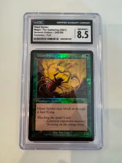 MTG: 7th Edition - Giant Spider 249/350 Common FOIL CGC 8.5 - Image 1