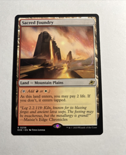 Sacred Foundry - Edge of Eternities MTG Plus Bonus Rare!!! - Image 1