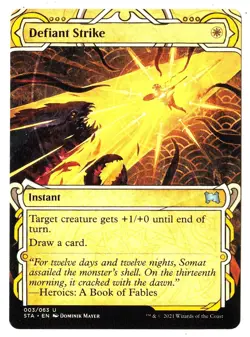 Defiant Strike 2021 Strixhaven Mystical Archive MTG White Uncommon Instant (nrmt - Image 1