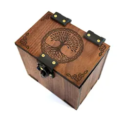 MTG Deck Box: Tree of Life, Kaldheim, 100+ Cards, Dice Tray, Commander EDH - Image 4