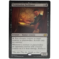 x1 Termination Facilitator J22 MTG M/NM Black Rare Creature Human Assassin TCG - Image 1