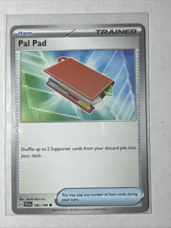 Pal Pad - 182/198 - Scarlet & Violet Base Set - Pokemon - LP - Never Played - Image 1