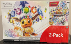 Pokemon Prismatic Evolutions ETB + Booster Bundle Costco 2-Pack Sealed x 1 (Qty) - Image 1