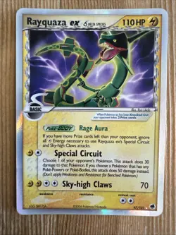 Rayquaza ex (Delta Species) - 97/101 - Pokemon Dragon Frontiers Ultra Rare DMG - Image 1