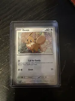 Pokemon TCG Destined Rivals - Eevee SVP 200 Checklane Blister Promo (Cosmo Holo) - Image 1