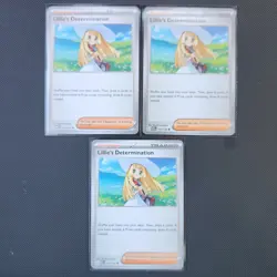 3x Lillie's Determination 119/132 Mega Evolution MEG EN Pack Fresh NM X3 Pokemon - Image 1