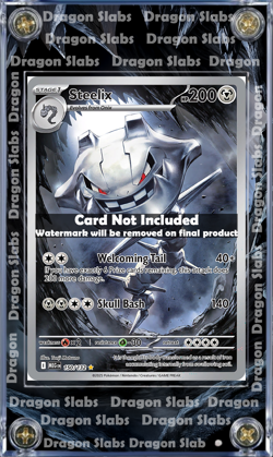 Pokemon Steelix 150/132 IR Mega Evolution Extended Art Custom Case - Image 3