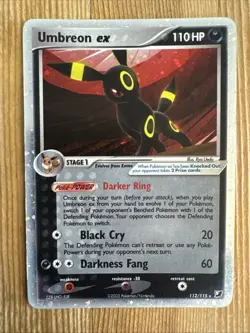 Umbreon ex - 112/115 - Pokemon Ex Unseen Forces Ultra Rare Pokemon MP/HP - Image 1