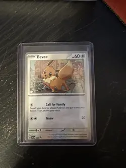 Pokemon TCG Destined Rivals - Eevee SVP 200 Checklane Blister Promo (Cosmo Holo) - Image 1