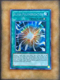 Yugioh Super Polymerization RYMP-EN029 Secret Rare 1st Ed MP - Image 1