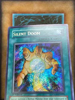 Yugioh Silent Doom GLAS-EN094 Secret Rare 1st Ed VLP - Image 2