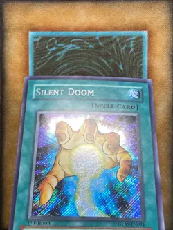 Yugioh Silent Doom GLAS-EN094 Secret Rare 1st Ed VLP - Image 3