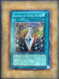 Yugioh Sword of Dark Rites FOTB-EN067 Secret Rare 1st Ed LP - Image 1