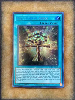 Yugioh Millennium Ankh INFO-EN053 Secret Rare 1st Ed NM - Image 1