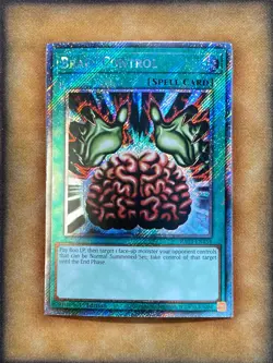 Yugioh Brain Control RA03-EN154 Platinum Secret Rare 1st Ed NM - Image 1