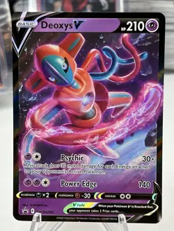 🔥Deoxys V SWSH266 SWSH: Sword & Shield Promo Cards Holo🔥Free Shipping - Image 1