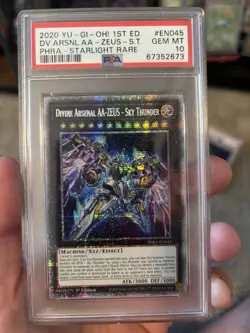Divine Arsenal AA-ZEUS Sky Thunder Starlight Rare Card PHRA-EN045 1st Ed PSA 10 - Image 1