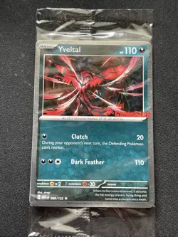 Pokemon Card TCG - Yveltal 088/132 - Holo Gamestop Stamp - Sealed Promo Rare - Image 1