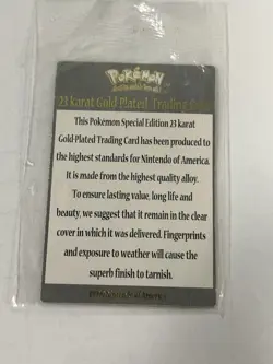 Charizard #06 23k Gold Plated Card Vintage 1999 Burger King Promo with coa cert - Image 5