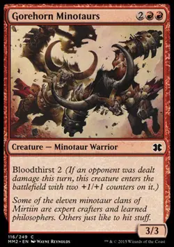 MTG: Gorehorn Minotaurs - Modern Masters 2015- Magic Card - Image 1