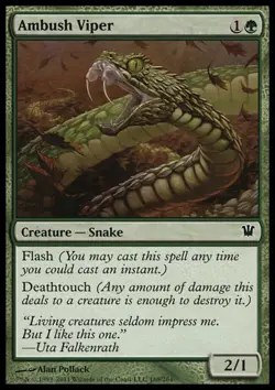 MTG: Ambush Viper - Innistrad - Magic Card - Image 1