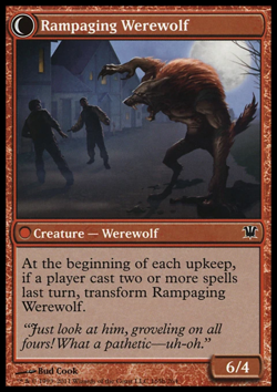 MTG: Rampaging Werewolf - Innistrad - Magic Card - Image 1