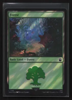Magic The Gathering Doctor Who #1165 Forest Surge Foil Card - Image 1