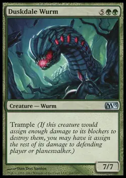 MTG: Duskdale Wurm - Core 2013 - Magic Card - Image 1